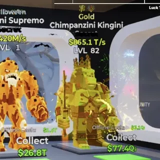 GOLD CHIMPANZINI KINGINI