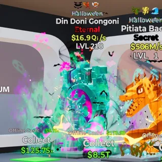 HALLOWEEN DIN DONI GONGONI 16.9Qi/s LVL 218 FORTNITE STEAL THE BRAINROT