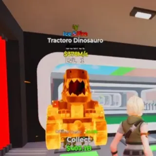 ICE FIRE TRACTORO DINOSAURO 378M/s STEAL THE BRAINROT FORTNITE