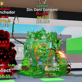 JUNGLE DIN DONI GONGONI 8Qi/s LVL 196 FORTNITE STEAL THE BRAINROT