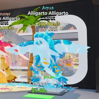 Aqua Alligarto Alligarto 30.8Qa/s Steal the Brainrot Fortnite