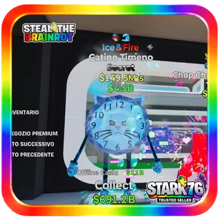 Ice & Fire Catino Timeno 149.5M/s Fortnite Steal The Brainrot