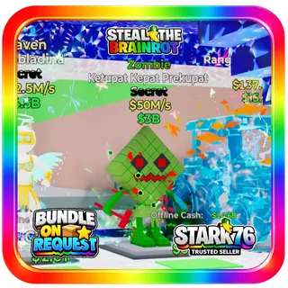 Zombie Ketupat Kepat Prekupat 50M/s Steal The Brainrot