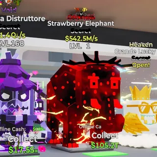 Darkness Strawberry Elephant 542.5M/s Fortnite Steal the Brainrot
