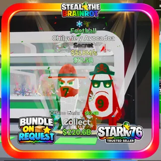 Football Chiliyie y Avocadoa Secret Fortnite Steal The Brainrot
