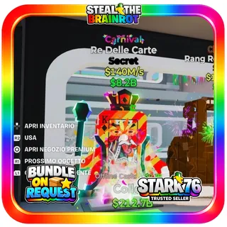 Carnival Re Delle Carte Secret Fortnite Steal The Brainrot