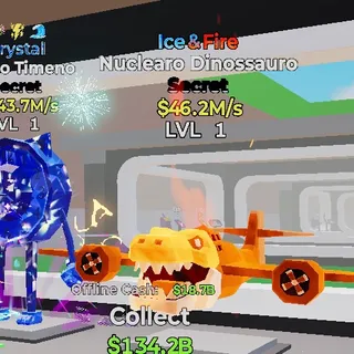 ICE & FIRE NUCLEARO DINOSSAURO STEAL THE BRAINROT FORTNITE