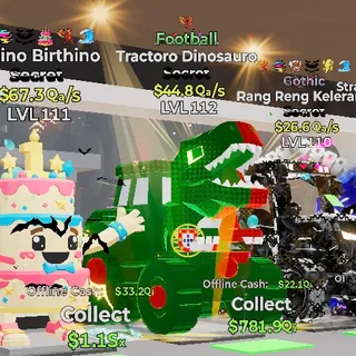 FOOTBALL TRACTORO DINOSAURO STEAL THE BRAINROT FORTNITE