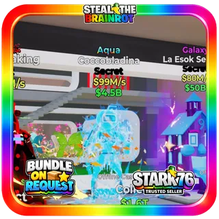 Aqua Coccobladina 99M/s Fortnite Steal The Brainrot