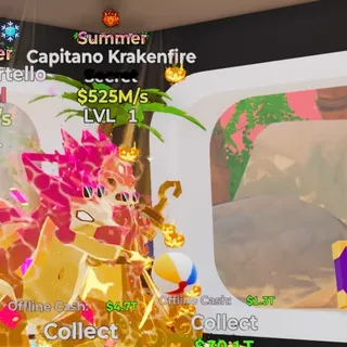 Summer Capitano Krakenfire 1 Trait 525M/s Steal the Brainrot Fortnite