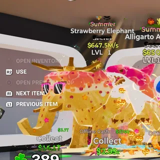 Summer Strawberry Elephant 2 Trait 647.5M/s Steal the Brainrot Fortnite