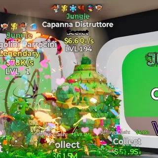 JUNGLE CAPANNA DISTRUTTORE 6 Traits 6.6QI/S LVL 194 FORTNITE STEAL THE BRAINROT