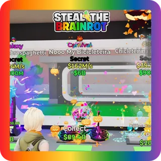 Fortnite Steal The Brainrot Carnival Nooo My Bicicleteira Secret 162M/s