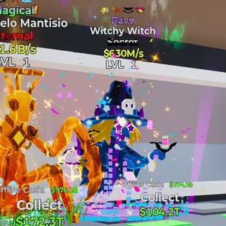 RAVE WITCHY WITCH 630M/s LVL 1 FORTNITE STEAL THE BRAINROT