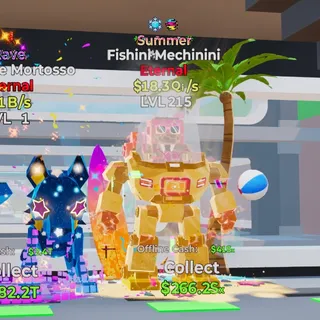 SUMMER FISHINI MECHININI 18.3Qi/s LVL 215 FORTNITE STEAL THE BRAINROT