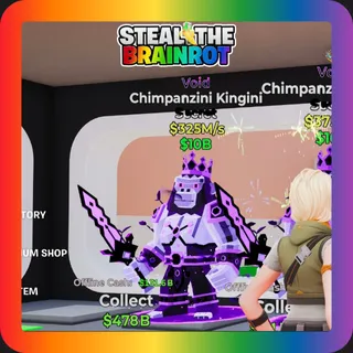 Fortnite Steal The Brainrot Void Chimpanzini Kingini Secret 325M/s