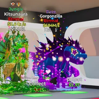 RAVE GORGONZILLA 684M/S LVL 1 FORTNITE STEAL THE BRAINROT
