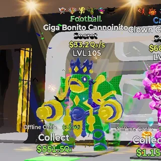 FOOTBALL GIGA BONITO CANNOINITO STEAL THE BRAINROT FORTNITE