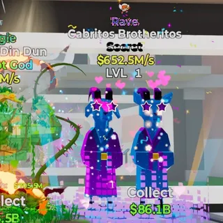 RAVE CABRITOS BROTHERITOS 652.5M/S LVL 1 FORTNITE STEAL THE BRAINROT