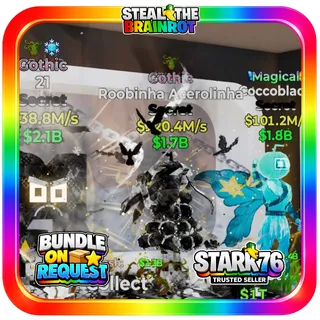 Gothic Roobinha Acerolinha 120.4M/s Fortnite Steal The Brainrot