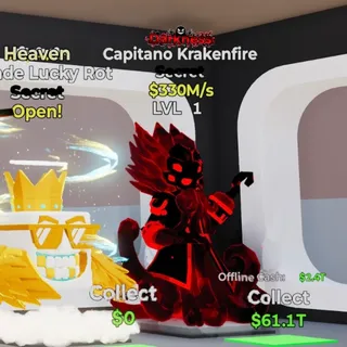 Darkness Capitano Krakenfire 330M/s Fortnite Steal the Brainrot