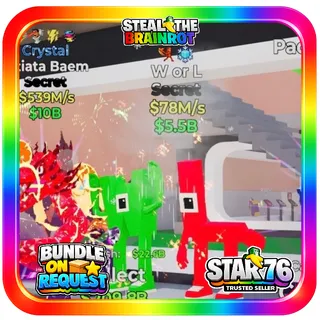 Crystal W or L 78M/s Fortnite Steal The Brainrot