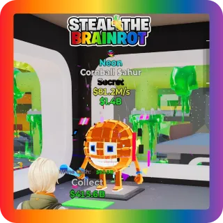 Fortnite Steal The Brainrot Neon Cornball Sahur Secret 81.2M/s