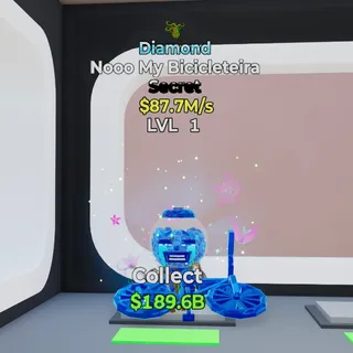 DIAMOND NOOO MY BICICLETEIRA 87.7M/S LVL 1 FORTNITE STEAL THE BRAINROT