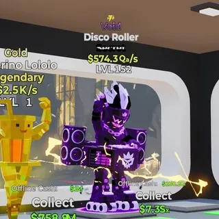 VOID DISCO ROLLER 574.3Qa/s LVL 152 FORTNITE STEAL THE BRAINROT
