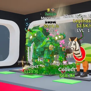 JUNGLE MECCAVALLO 5.1Qi/s LVL 203 FORTNITE STEAL THE BRAINROT