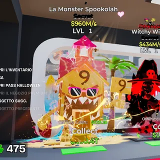 SUMMER LA MONSTER SPOOKOLAH 960M/s LVL 1 FORTNITE STEAL THE BRAINROT