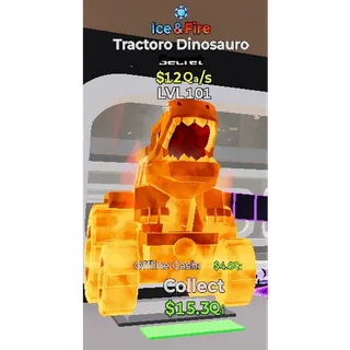 ICE & FIRE TRACTORO DINOSAURO STEAL THE BRAINROT FORTNITE
