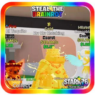 Gold Krr Krr Kataking 1 Trait Fortnite Steal The Brainrot