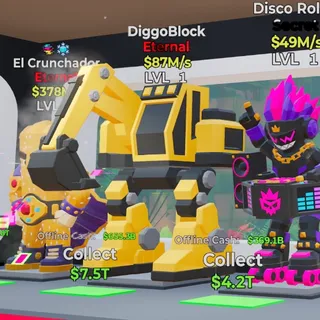 ETERNAL DIGGOBLOCK 87M/s LVL 1 FORTNITE STEAL THE BRAINROT