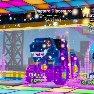 RAVE TRACTORO DINOSAURO STEAL THE BRAINROT FORTNITE