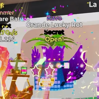 RAVE GRANDE LUCKY ROT FORTNITE STEAL THE BRAINROT