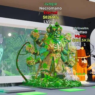JUNGLE NECROMANO 826M/s LVL 1 FORTNITE STEAL THE BRAINROT