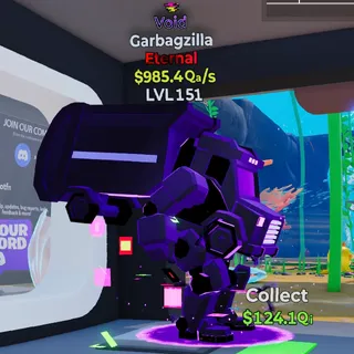 Void Garbagzilla with Glitch Trait Fortnite Steal The Brainrot