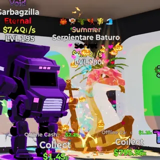 SUMMER SERPIENTARE BATURO 7.4QI/S LVL 180 6 TRAITS FORTNITE STEAL THE BRAINROT