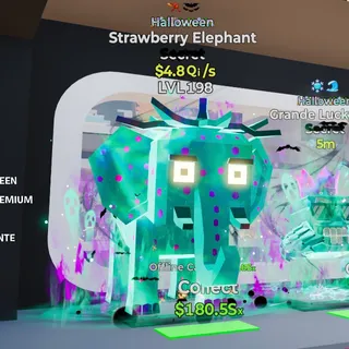 HALLOWEEN STRAWBERRY ELEPHANT 525M/s LVL 1 FORTNITE STEAL THE BRAINROT