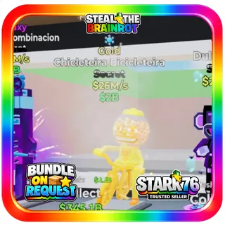 Gold Chicleteira Bicicleteira 26M/s Steal The Brainrot