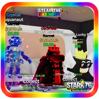 Darkness Krr Krr Kataking 159M/s Secret Steal The Brainrot