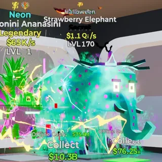 HALLOWEEN STRAWBERRY ELEPHANT 1.1Qi/s LVL 170 FORTNITE STEAL THE BRAINROT