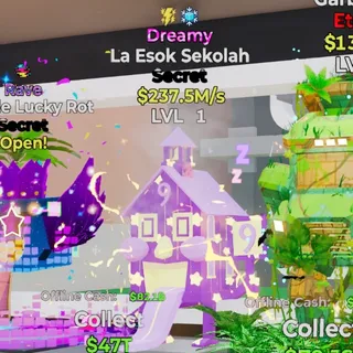 DREAMY LA ESOK SEKOLAH 237.5M/S LVL 1 FORTNITE STEAL THE BRAINROT