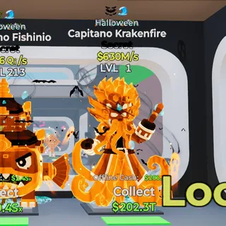 HALLOWEEN CAPITANO KRAKENFIRE 630M/s LVL 1 FORTNITE STEAL THE BRAINROT