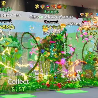 JUNGLE CLOWN CLOWN SAHUR 5.1QI/S LVL 193 FORTNITE STEAL THE BRAINROT