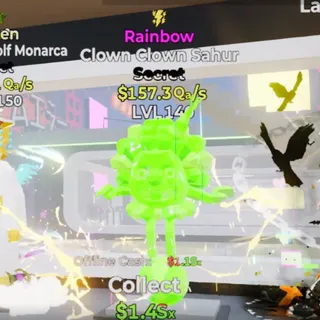 RAINBOW CLOWN CLOWN SAHUR 1 TRAIT STEAL THE BRAINROT FORTNITE