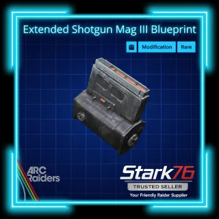 Extended Shotgun Mag III Blueprint 