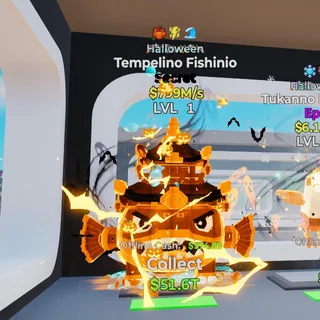 HALLOWEEN TEMPELINO FISHINIO 4.1Qi/s LVL 190 FORTNITE STEAL THE BRAINROT