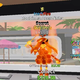 ICE & FIRE ROOBINHA ACEROLINHA STEAL THE BRAINROT FORTNITE